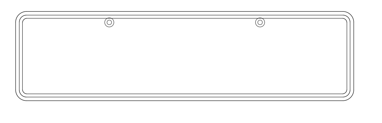 Slim Billet Number Plate