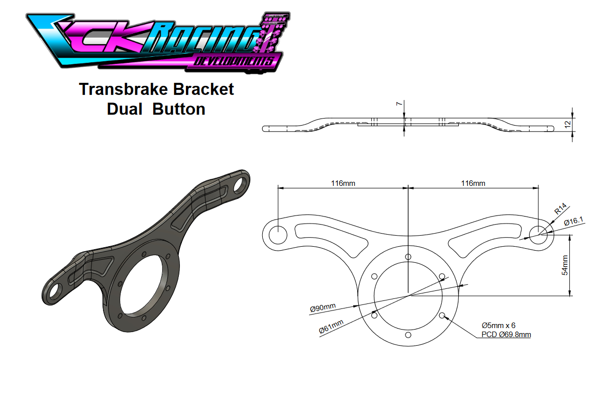 Transbrake Bracket (Dual)