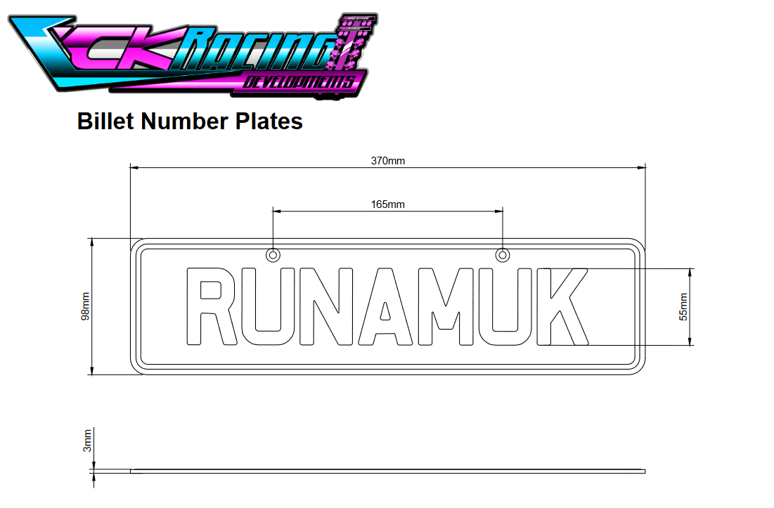 Billet Number Plates